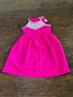Lilly Pulitzer Girl's Pink & White Dress Size 10